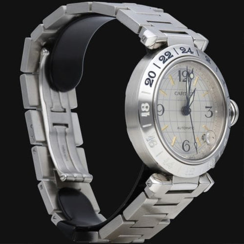 Montre Cartier Pasha GMT - Montre automatique en acier 35 mm 58 Facettes MT45235