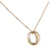 Collier Cartier Trinity - Collier en or blanc, or rose et or jaune 58 Facettes 5008