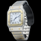 Montre Cartier Santos Galbée - Montre automatique en or jaune et acier 58 Facettes MT45159