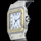 Montre Cartier Santos Galbée - Montre automatique en or jaune et acier 58 Facettes MT45159