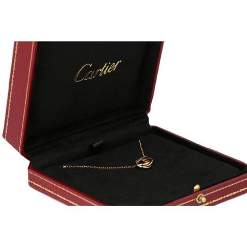 Collier Cartier Trinity - Collier en or blanc, rose et jaune 58 Facettes 5007