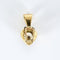 Pendentif Pendentif cœur en or jaune 18K et diamant taille coussin 58 Facettes B250562