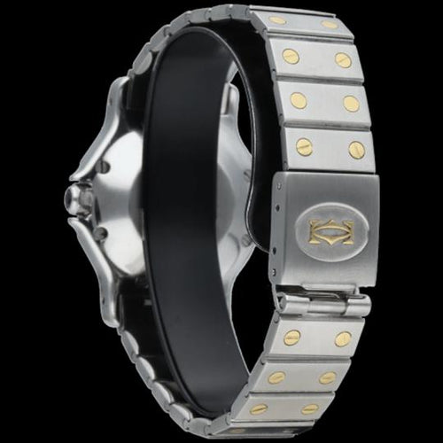 Montre Cartier Santos Octagon - Montre femme 30 mm en or jaune et acier 58 Facettes MT45169