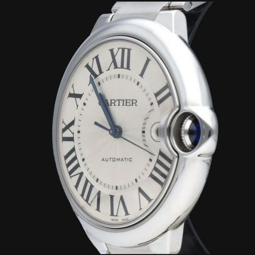 Montre Cartier Ballon Bleu - Montre automatique 42 mm en acier 58 Facettes MT45254