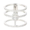 Bague 56 Messika Glam'Azone - Bague en or blanc 18k et diamants naturels 58 Facettes 3942