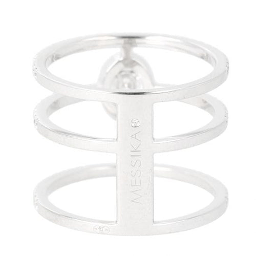 Bague 56 Messika Glam'Azone - Bague en or blanc 18k et diamants naturels 58 Facettes 3942