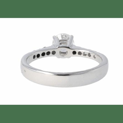 Bague 49 Bague en or blanc 18K avec diamants 58 Facettes 4043