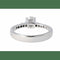 Bague 49 Bague en or blanc 18K avec diamants 58 Facettes 4043