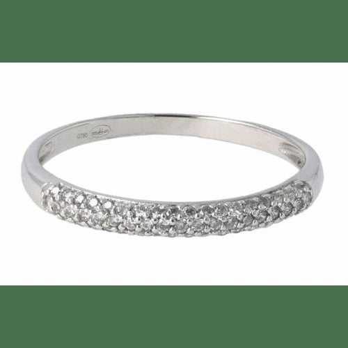Bague 58 Bague en or blanc 18K et diamant naturel 0,23 ct 58 Facettes 4038