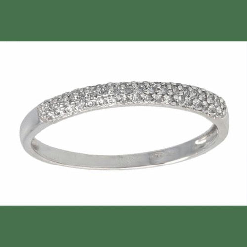 Bague 58 Bague en or blanc 18K et diamant naturel 0,23 ct 58 Facettes 4038