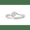 Bague 52 Bague en or blanc 18K avec diamant naturel 0,4 ct 58 Facettes 4041
