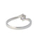 Bague 52 Bague en or blanc 18K avec diamant naturel 0,4 ct 58 Facettes 4041