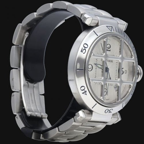 Montre Cartier Pasha - Montre automatique 38 mm en acier 58 Facettes MT45248