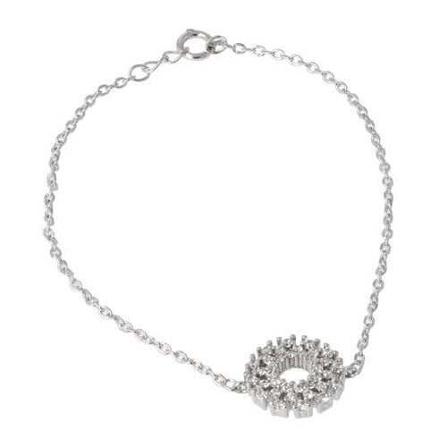 Bracelet Bracelet en or blanc 18K serti de diamants 58 Facettes 4048