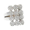 Bague 58 Bague en or blanc 18K sertie de diamants naturels 58 Facettes 4151