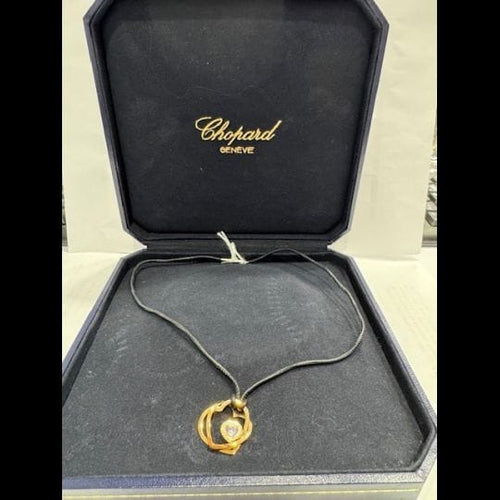 Collier Chopard Happy Diamonds - Collier en or rose 18k et diamants 58 Facettes 4217