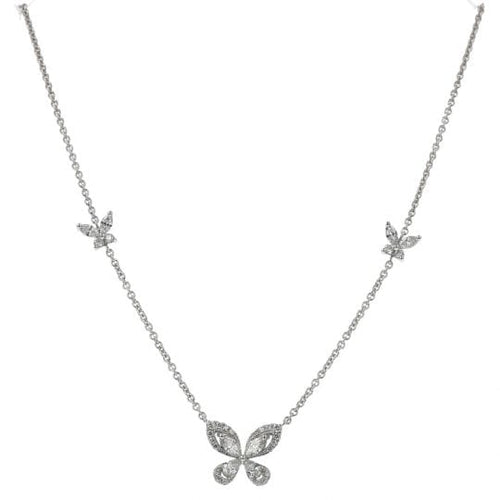 Pendentif Pendentif en or blanc avec diamants 58 Facettes 4223