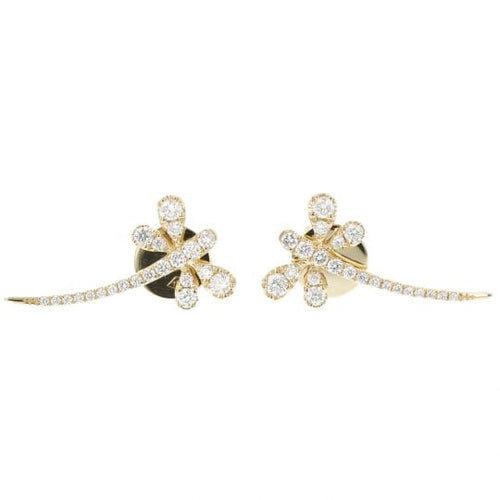 Boucles d'oreilles Boucles d’oreilles - Diamants en or jaune 58 Facettes 4242