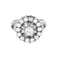 Bague 53 Bague en or blanc et diamants 58 Facettes B250436
