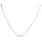 Collier Pendentif - Collier en or blanc avec diamants et saphir 58 Facettes 4303
