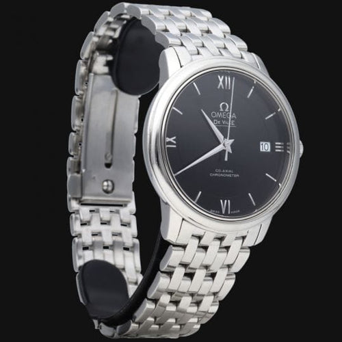 Montre Omega De Ville Prestige - Montre homme en acier, cadran noir 58 Facettes MT44987
