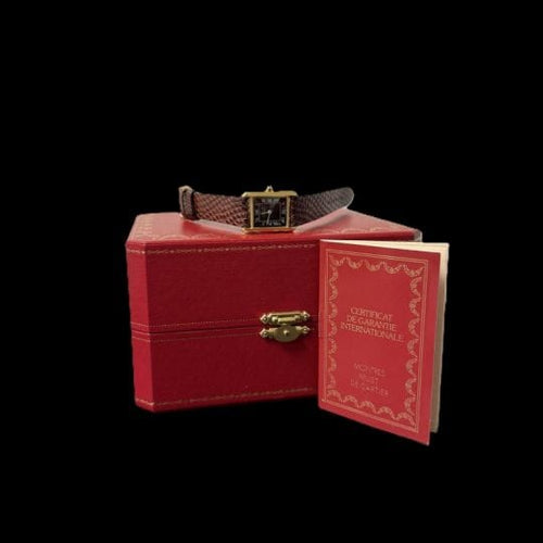 Montre Cartier Tank - Montre femme en vermeil 58 Facettes MT42951