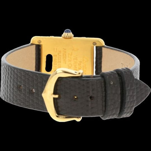 Montre Cartier Tank Vermeil - Montre à quartz plaqué or 58 Facettes MT44925