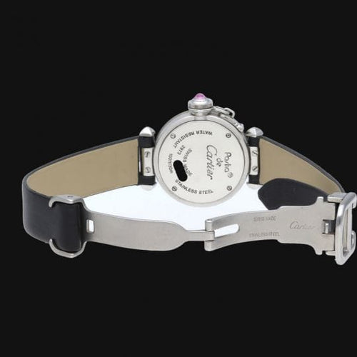 Montre Cartier Pasha - Montre femme PM 27 mm quartz en acier 58 Facettes MT44288