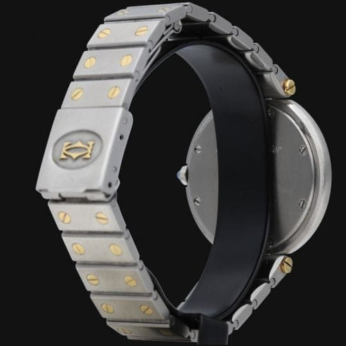 Montre Cartier Santos Galbée - Montre ronde femme en or jaune et acier 58 Facettes MT44410