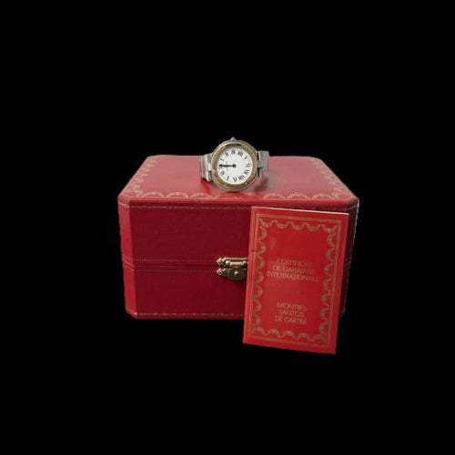 Montre Cartier Santos Galbée - Montre ronde femme en or jaune et acier 58 Facettes MT44410