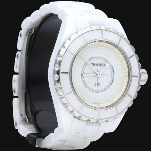 Montre Chanel J12 - Montre femme 33 mm en céramique blanche 58 Facettes MT44249