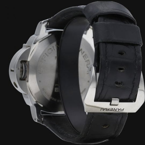 Montre Panerai Luminor Marina Logo - Montre homme 44 mm en acier 58 Facettes MT44612