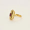 Bague 53.5 Bague or jaune, rubis et diamants 58 Facettes 240259