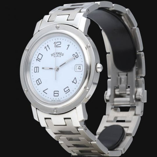 Montre Hermès Clipper - Montre femme en acier, quartz 36 mm 58 Facettes MT44637