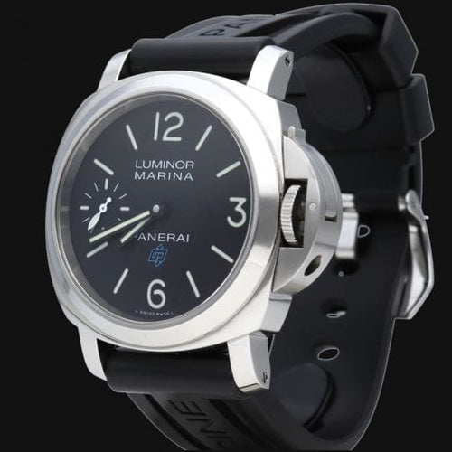 Montre Panerai Luminor Marina Logo - Montre homme en acier 44 mm 58 Facettes MT44613