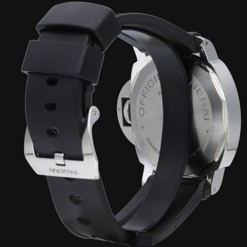 Montre Panerai Luminor Marina Logo - Montre homme en acier 44 mm 58 Facettes MT44613