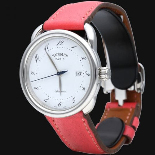 Montre Hermès Arceau - Montre automatique en acier, 32 x 32 mm 58 Facettes MT44619