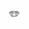 Bague 46 Bague dôme en or blanc 18 carats et diamants 58 Facettes 250016