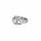 Bague 46 Bague dôme en or blanc 18 carats et diamants 58 Facettes 250016