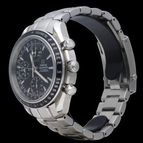 Montre Omega Speedmaster - Montre chronographe Day-Date automatique en acier 58 Facettes MT43716