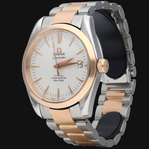 Montre Omega Seamaster Aqua Terra Co-Axial - Montre femme 36 mm or rose et acier 58 Facettes MT41620