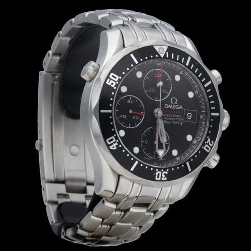 Montre Omega Seamaster Diver 300M - Montre chronographe automatique en acier 58 Facettes MT43636