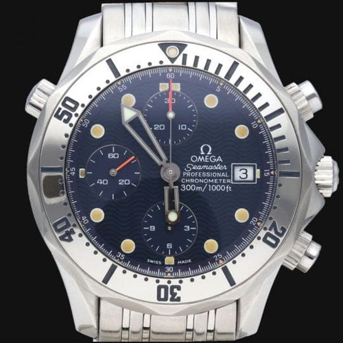 Montre Omega Seamaster Diver 300M - Montre chronographe automatique en acier 58 Facettes MT41834