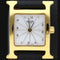 Montre Hermès Heure H - Montre femme quartz en plaqué or 58 Facettes MT43498