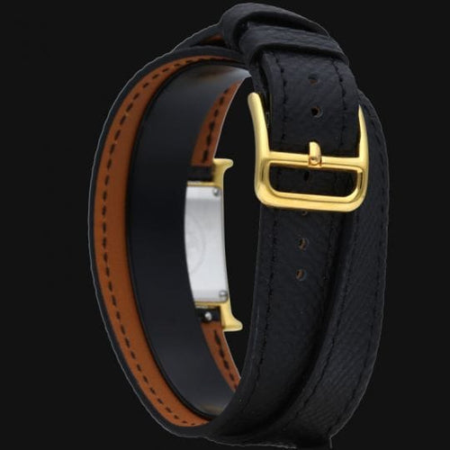 Montre Hermès Heure H - Montre femme quartz en plaqué or 58 Facettes MT43498