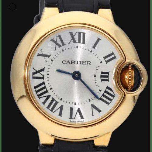 Montre Cartier Ballon Bleu - Montre femme 28 mm en or jaune, quartz 58 Facettes MT44390