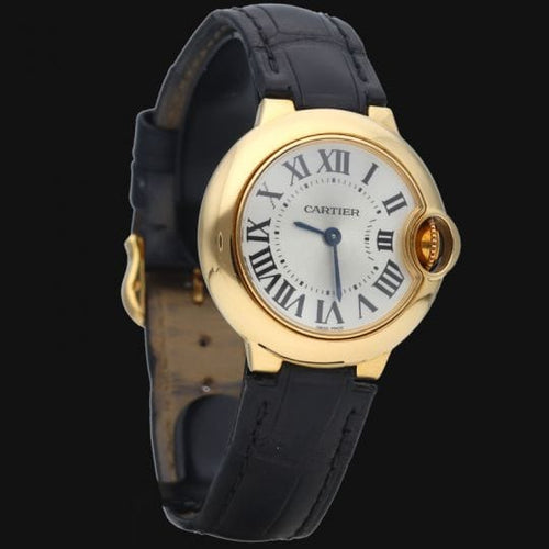 Montre Cartier Ballon Bleu - Montre femme 28 mm en or jaune, quartz 58 Facettes MT44390