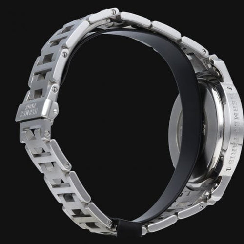 Montre Hermès Clipper - Montre chronographe automatique homme en acier 58 Facettes MT44631