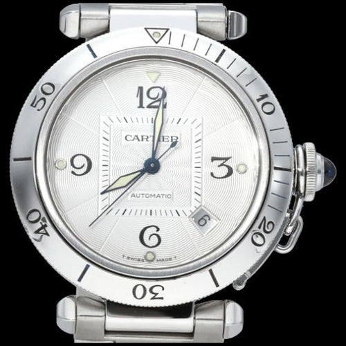 Montre Cartier Pasha - Montre automatique 38 mm en acier 58 Facettes MT44376