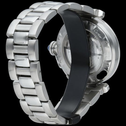 Montre Cartier Pasha - Montre automatique 38 mm en acier 58 Facettes MT44376